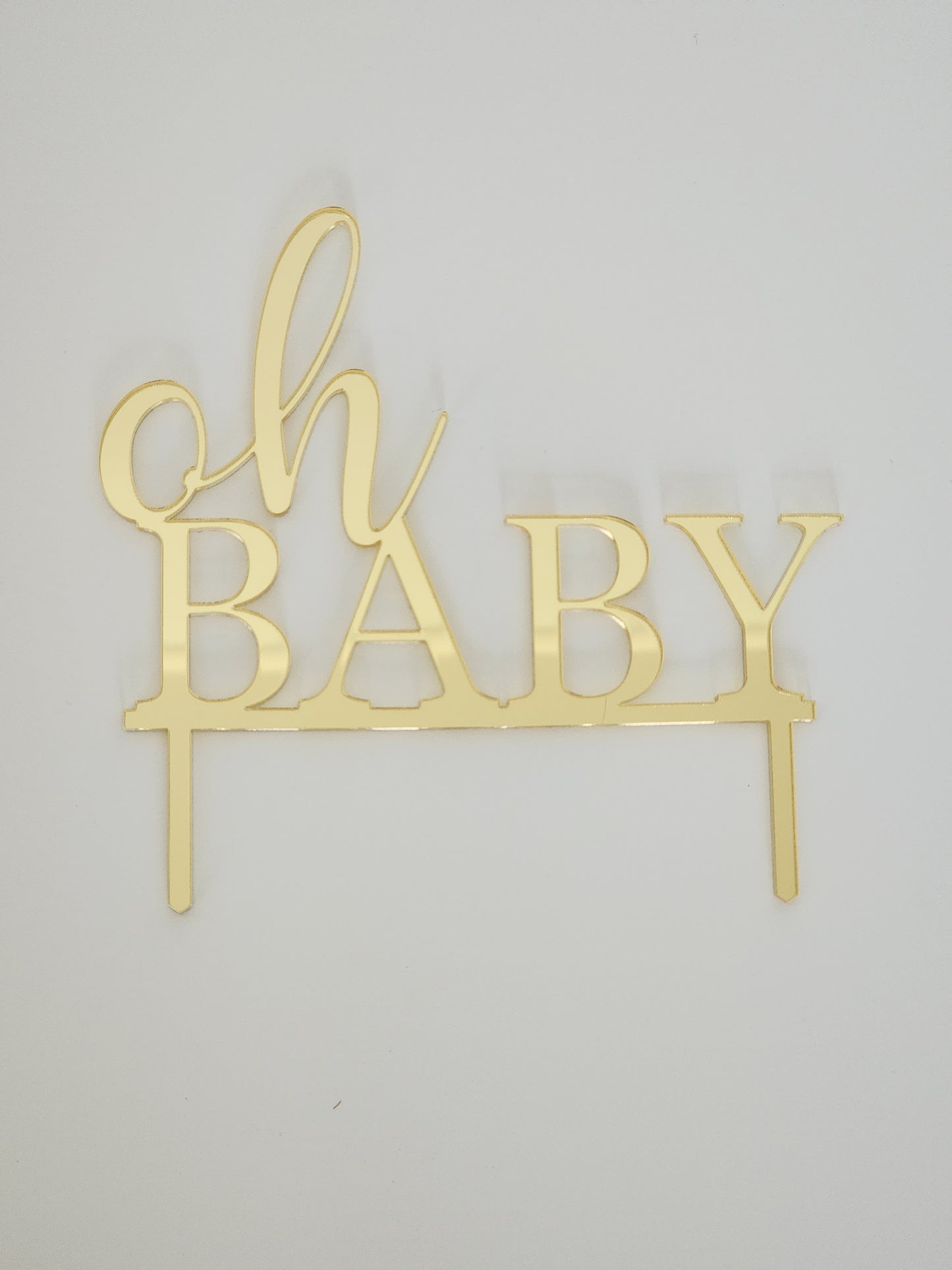 "Oh Baby" Cake Topper