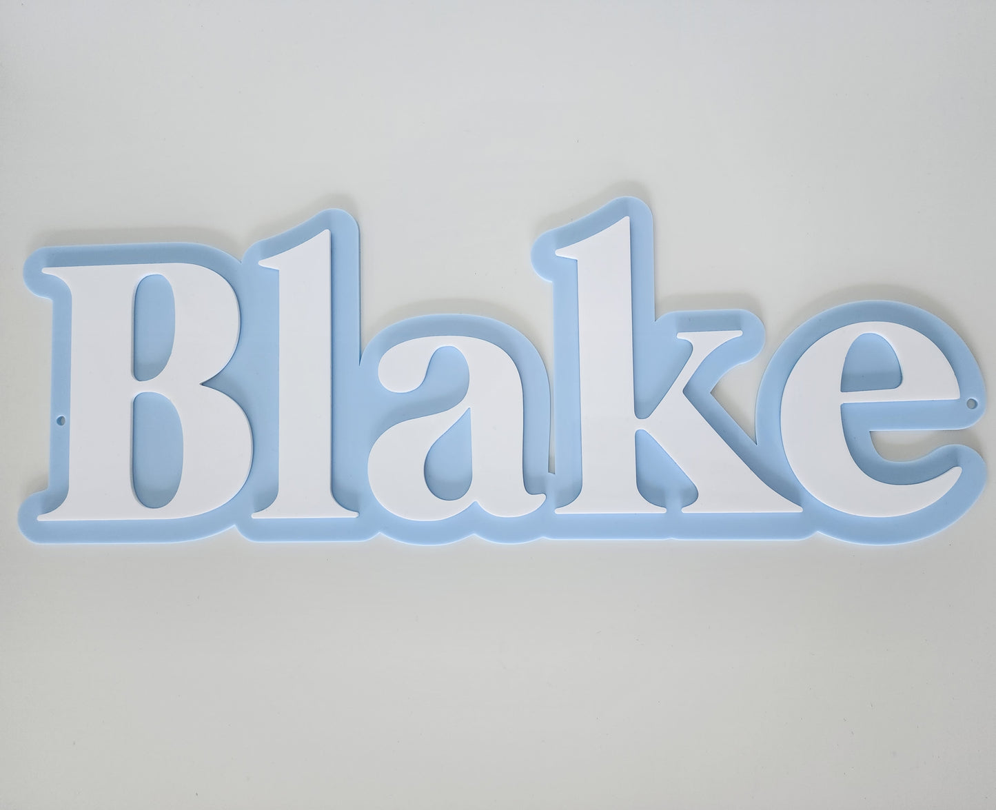 Double Layered Name Sign