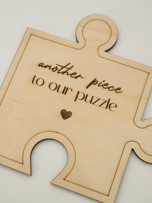 Announcement Puzzle Plaque