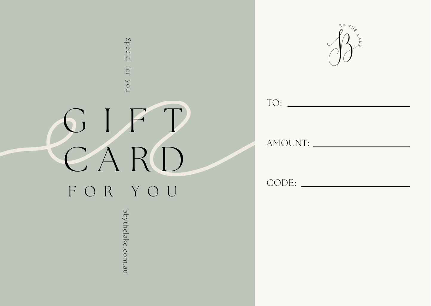 B by the Lake Gift Card