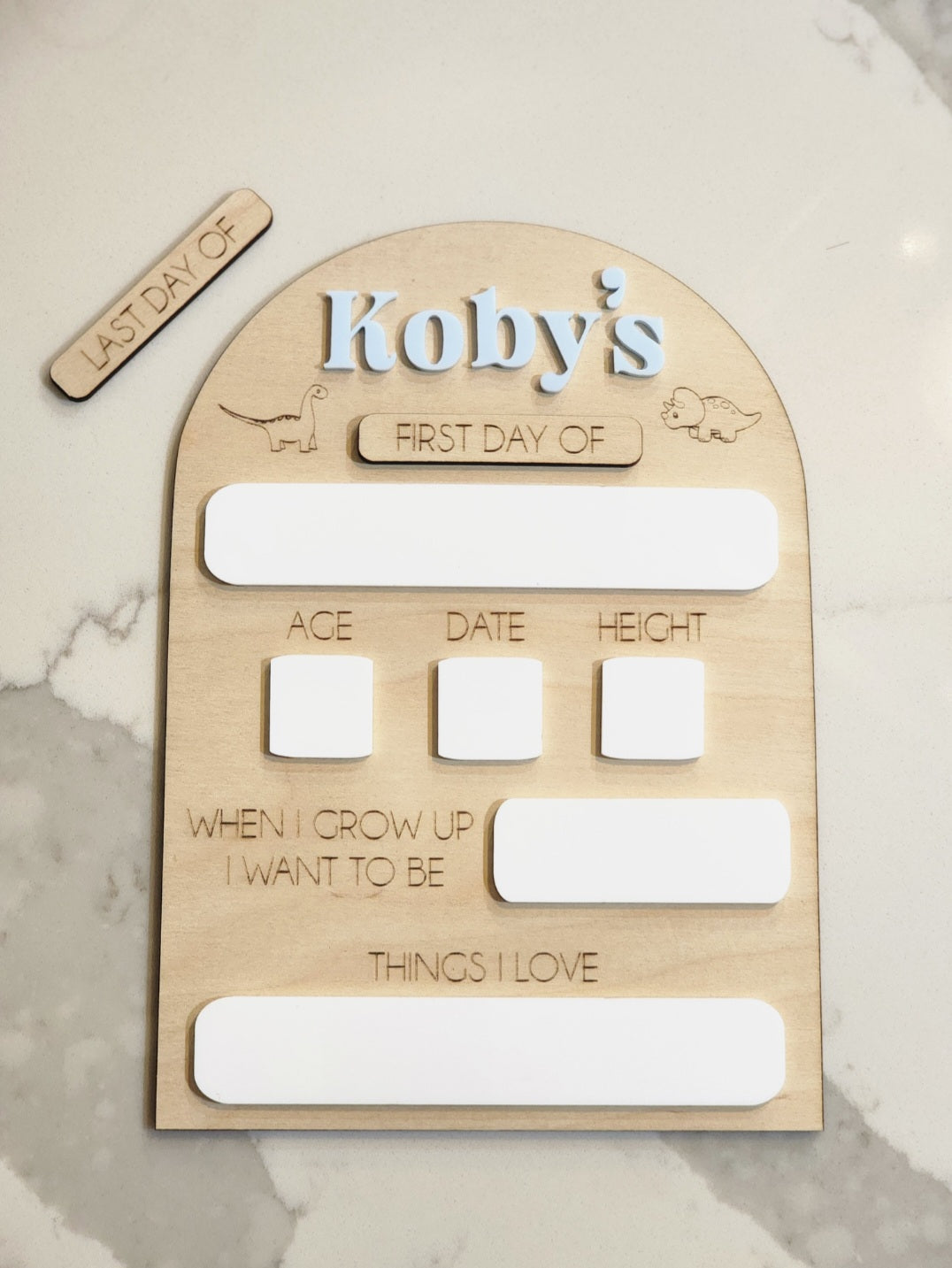 First Day/ Last Day Boards