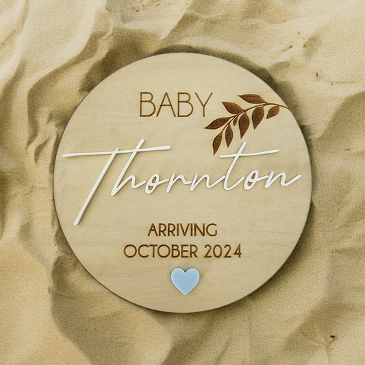 Pregnancy Announcement Plaque