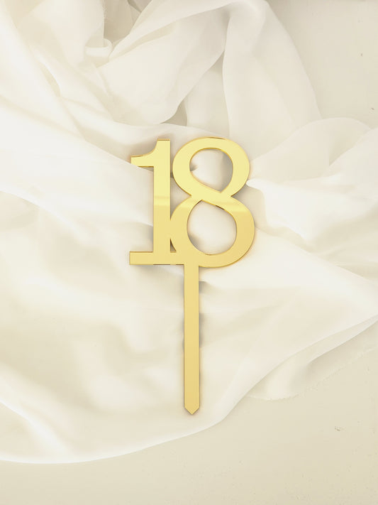 Number Cake Topper